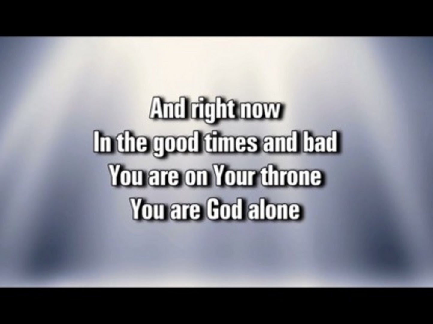 You Are God Alone