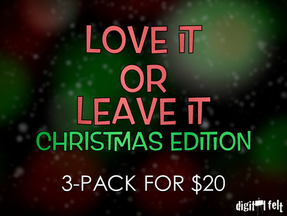 Love It Or Leave It Christmas Edition 3 Pack
