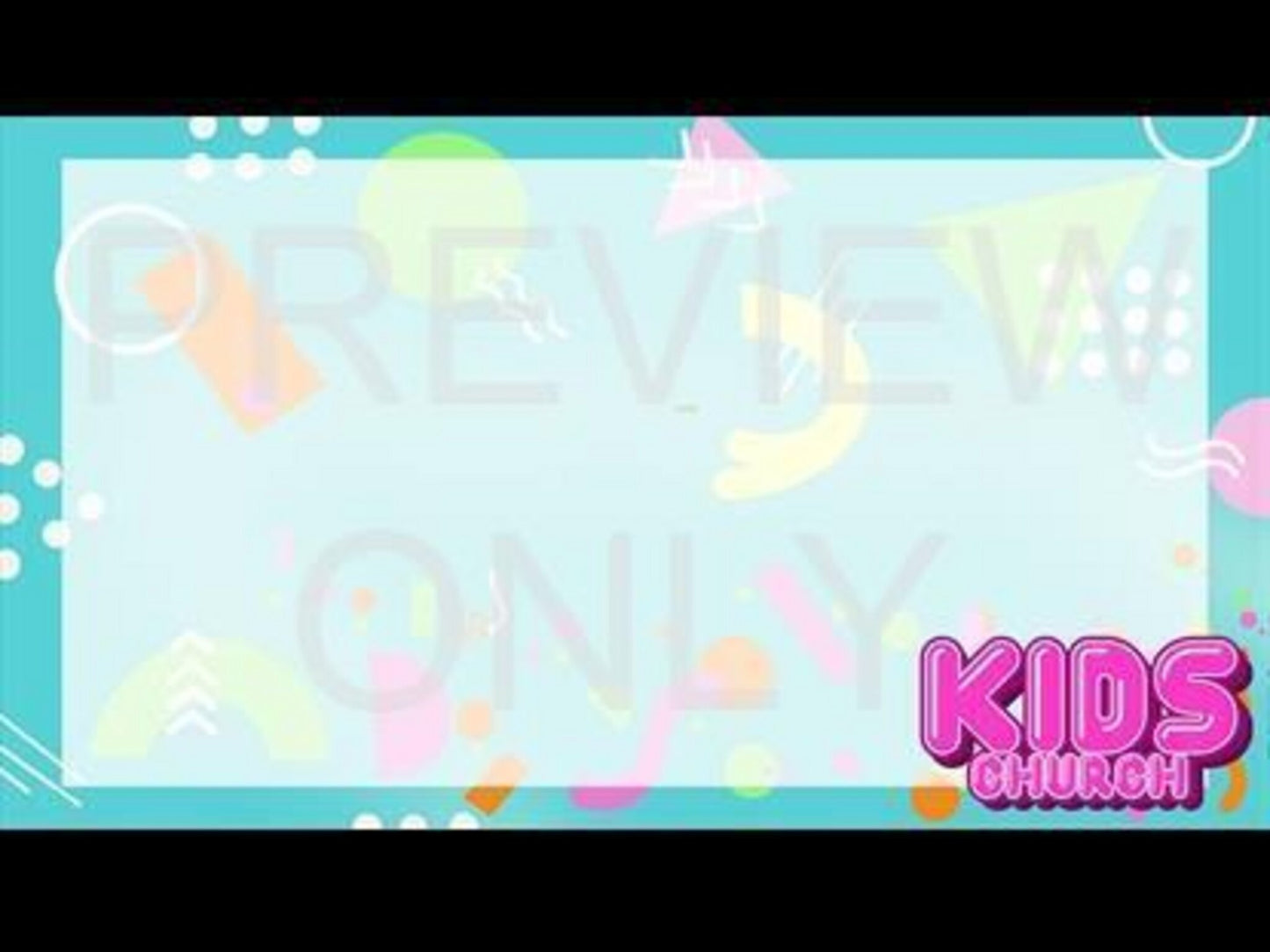 Kids Church Neon Scripture