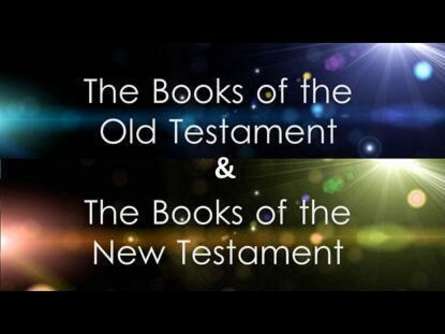 The Books Of The Bible (Old And New Testament)