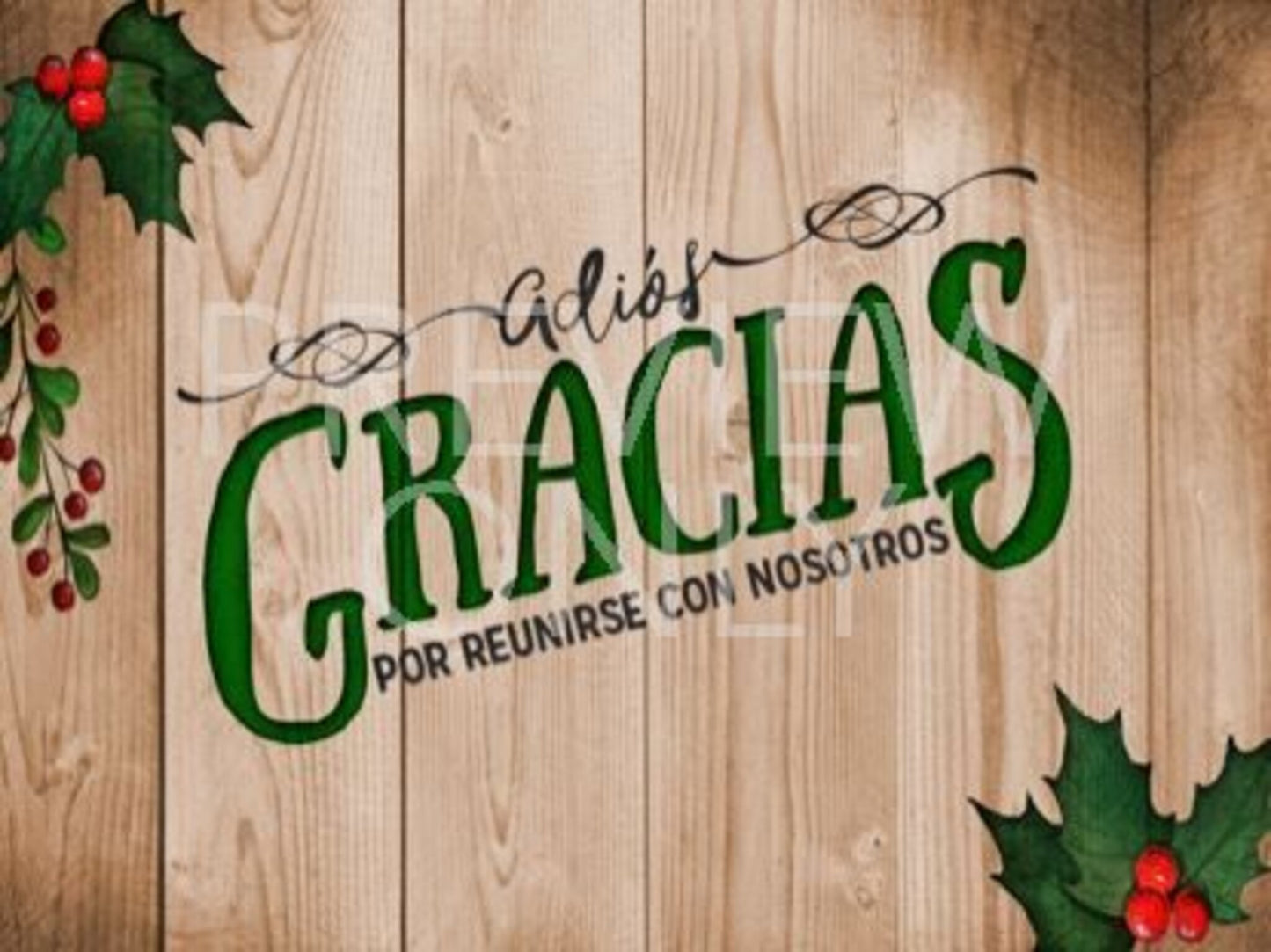 Wooden Christmas Closing Still Spanish