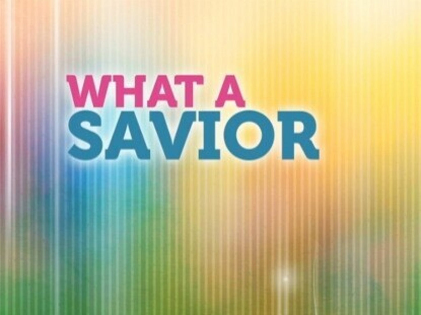 What A Savior