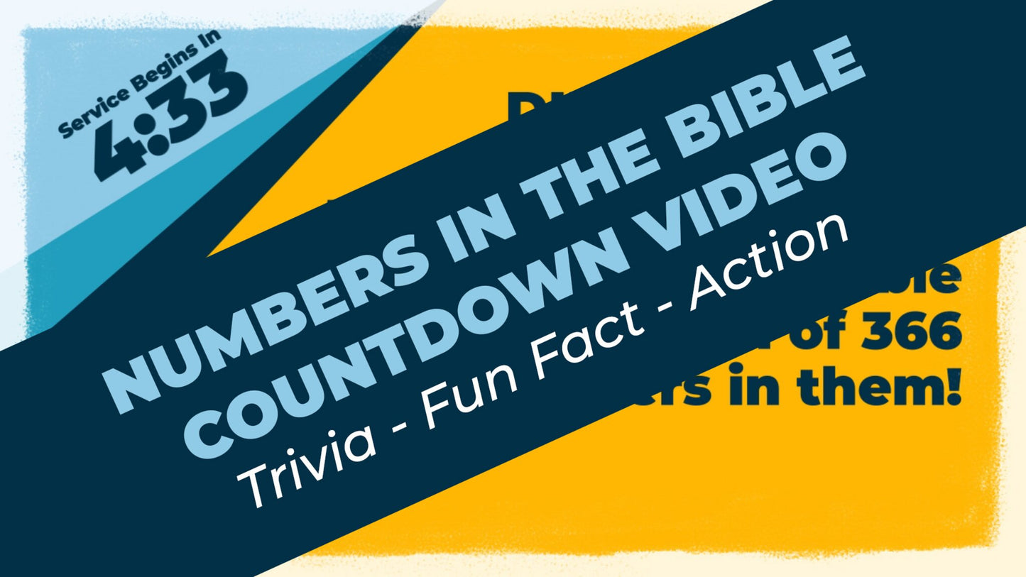 Numbers In The Bible Countdown 1