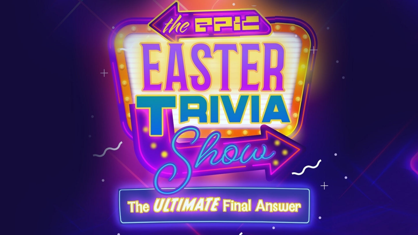 Epic Easter Trivia Program: 5 Week Children's Ministry Curriculum