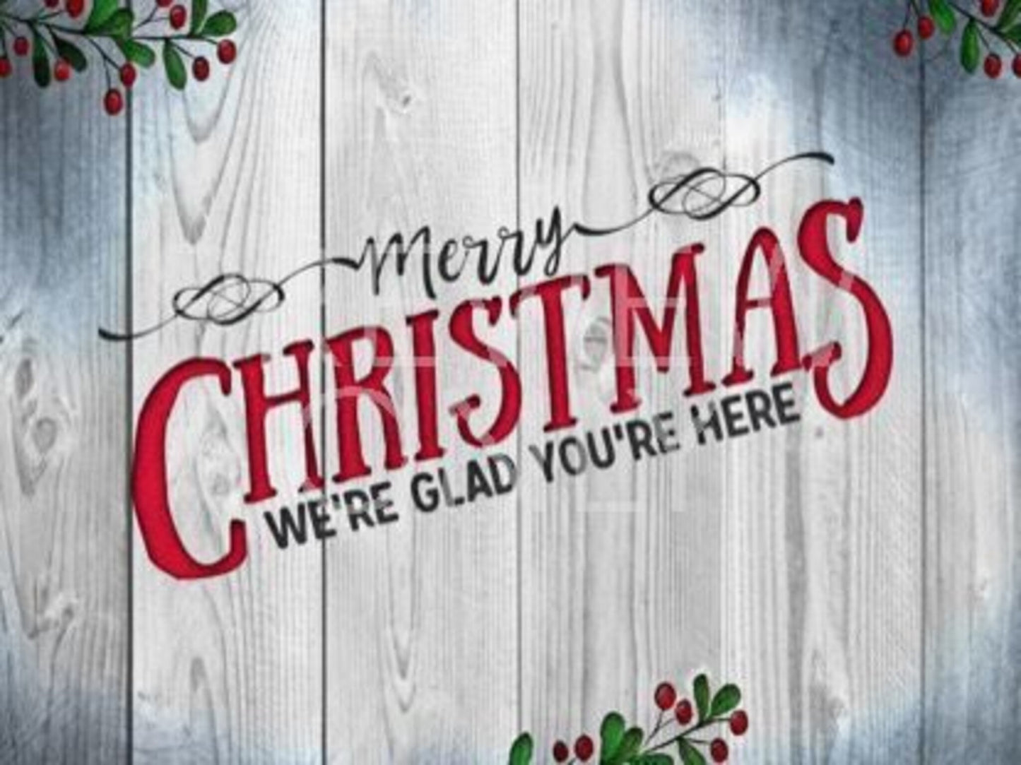 Wooden Christmas Merry Still