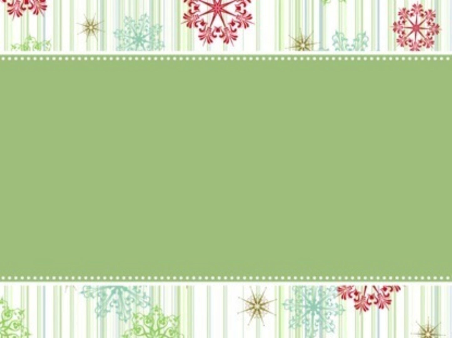 Vintage Holiday Fancy Green