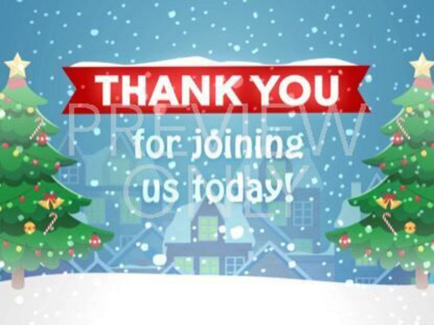 Christmas Village Closing Still