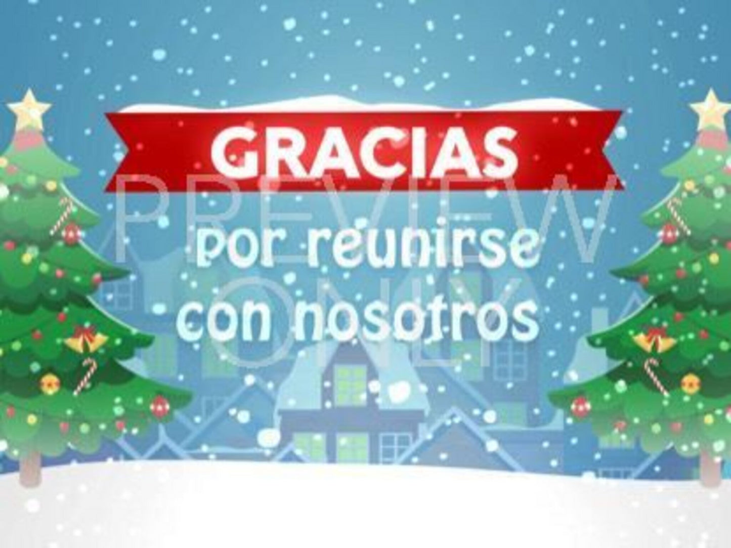 Christmas Village Closing Still - Spanish