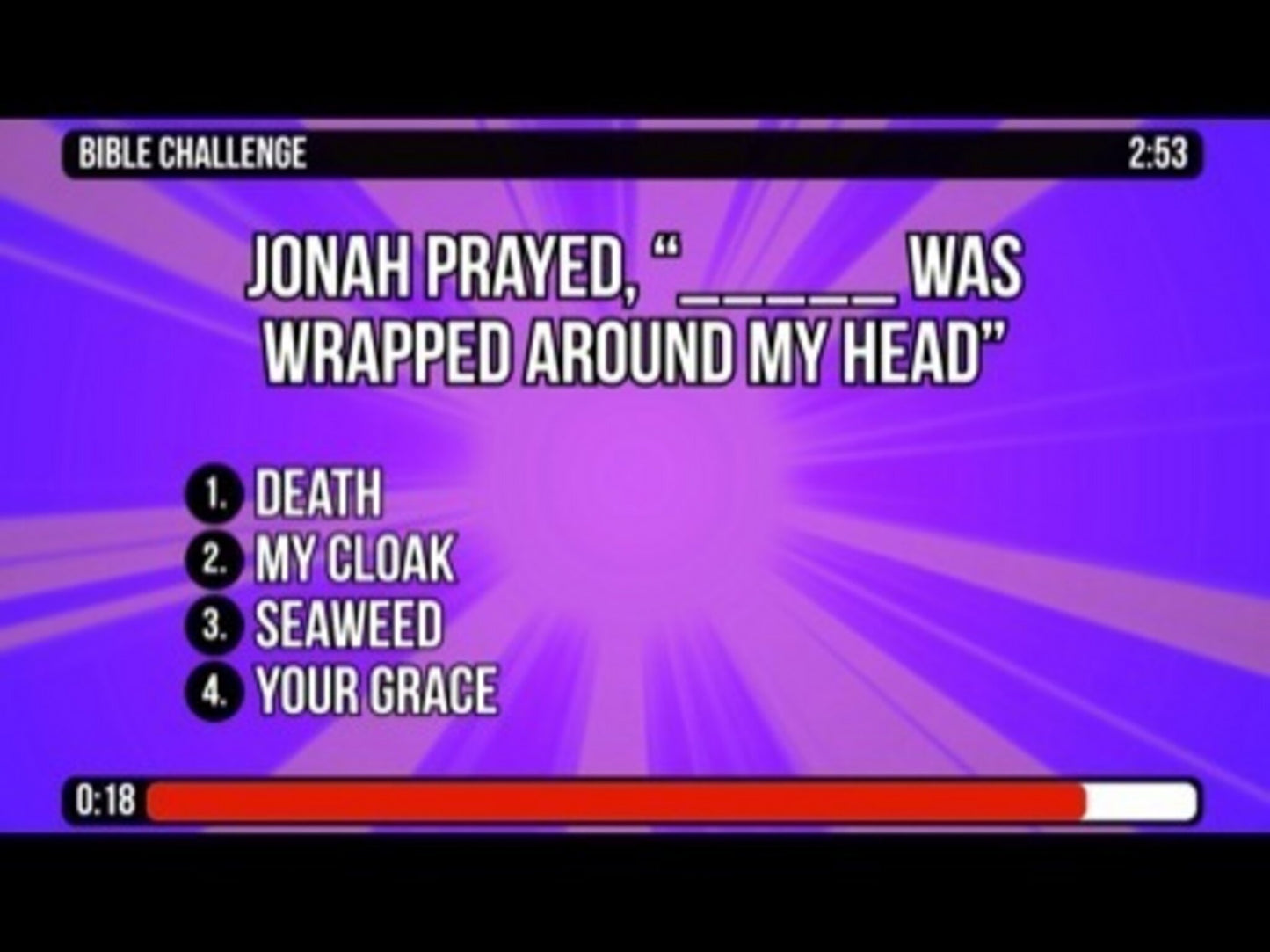 Bible Challenge Countdown - Jonah 2