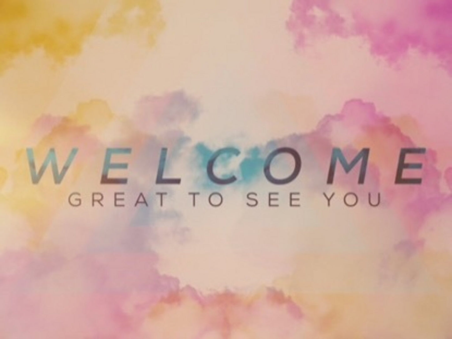 Colorful Spring Clouds Welcome