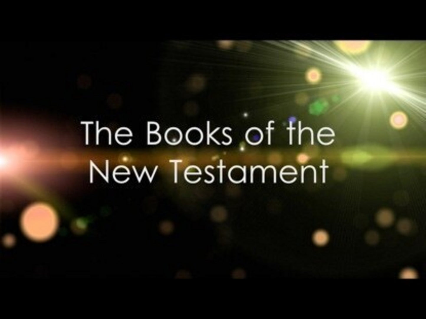 Books Of The New Testament
