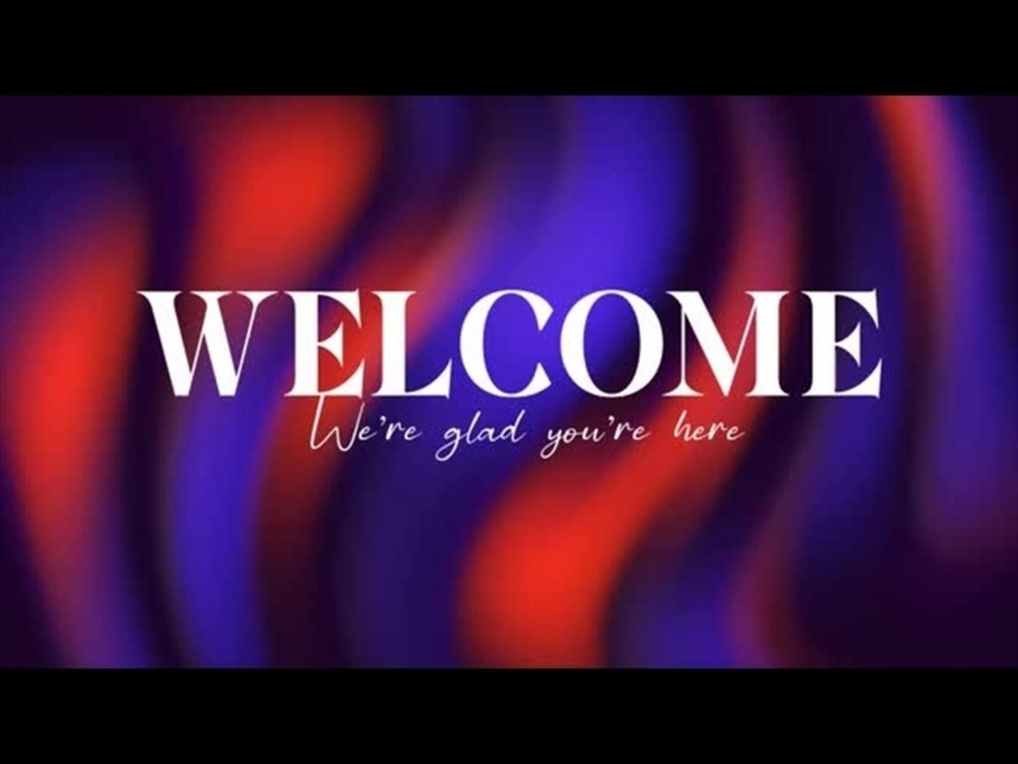 GRADIENT WAVES WELCOME MOTION