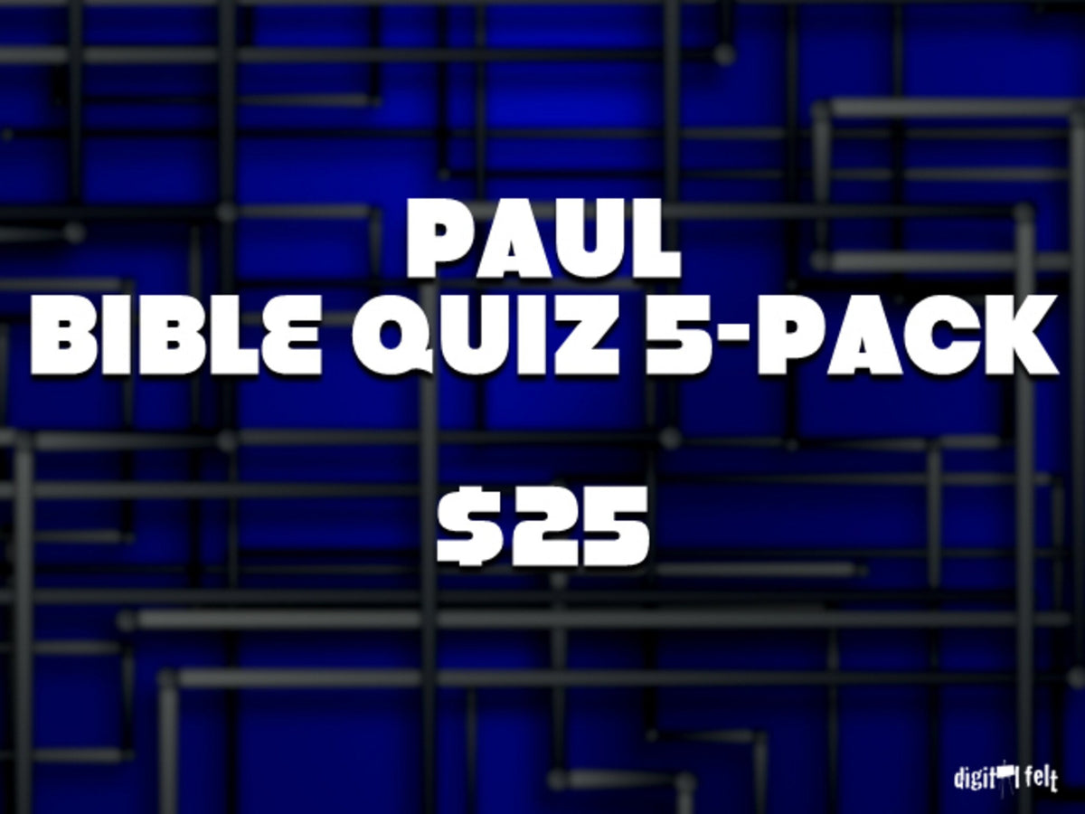 Paul Bible Quiz 5-Pack
