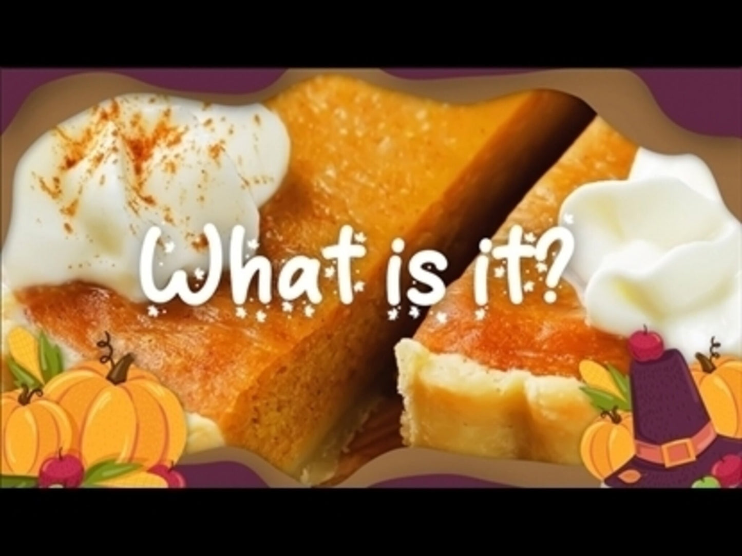 Thanksgiving Closeups Game Video