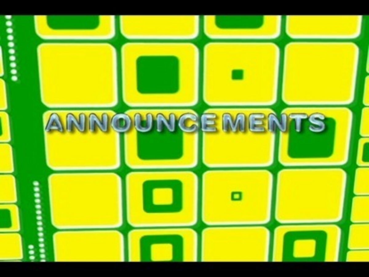 Announcements Transition 7