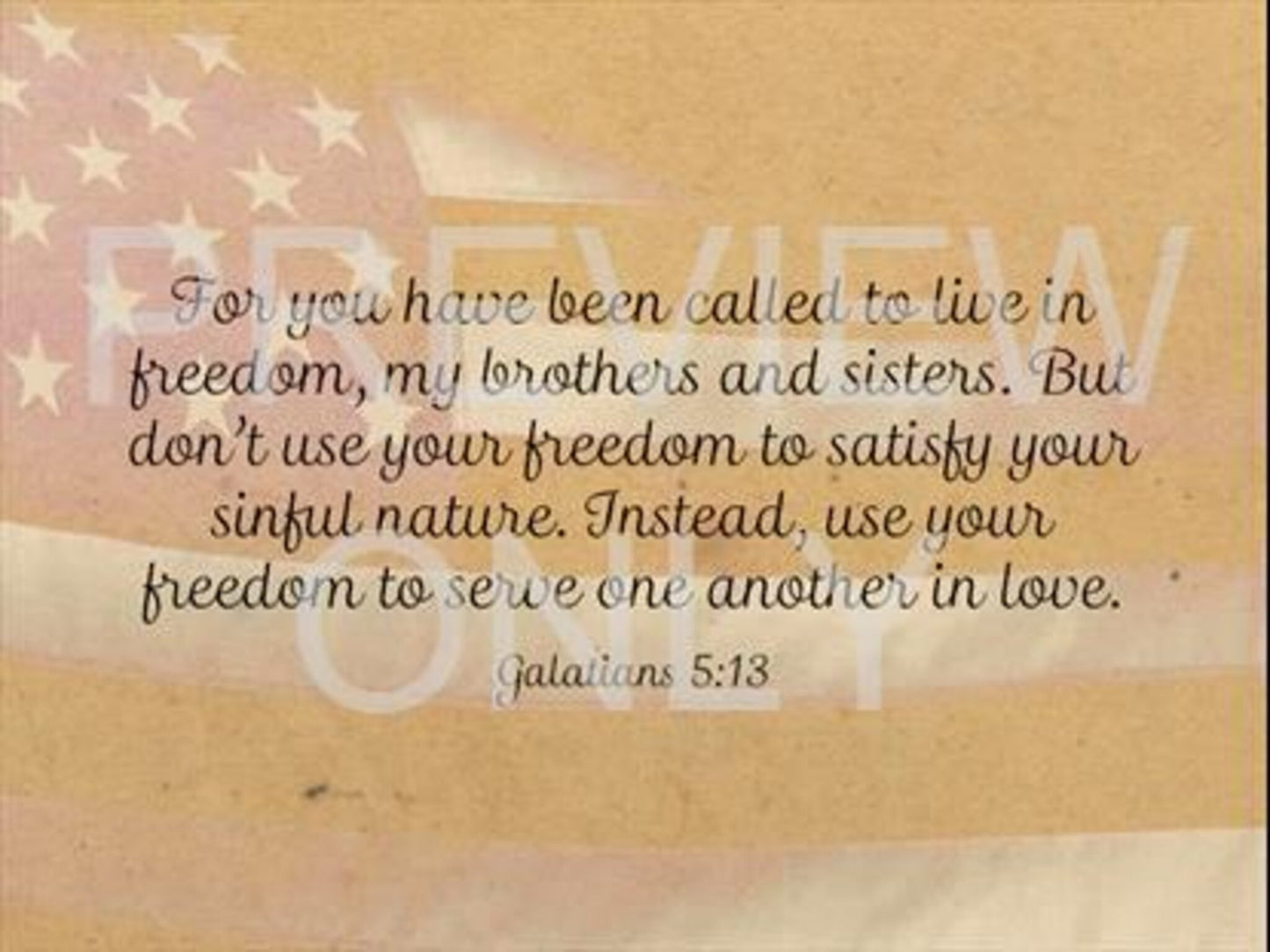 Fourth Of July Bible Galatians 5