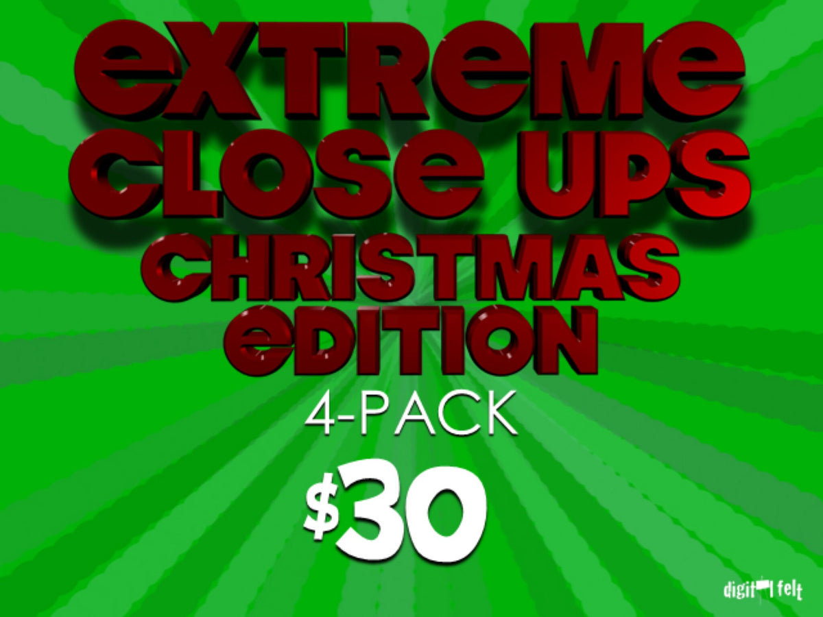 Extreme Close Ups Christmas 4-Pack