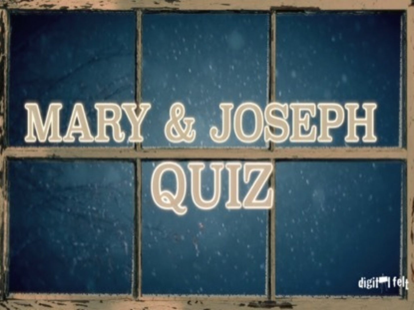 Bible Quiz: Mary And Joseph