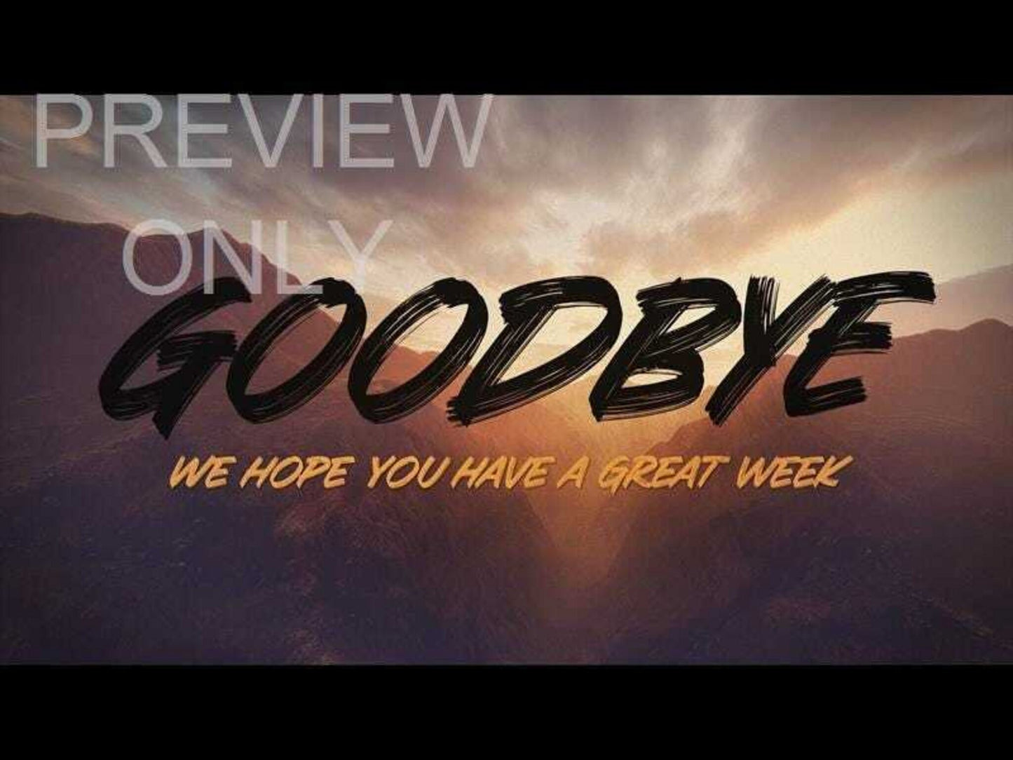 Sermon on the Mount: Closing Still