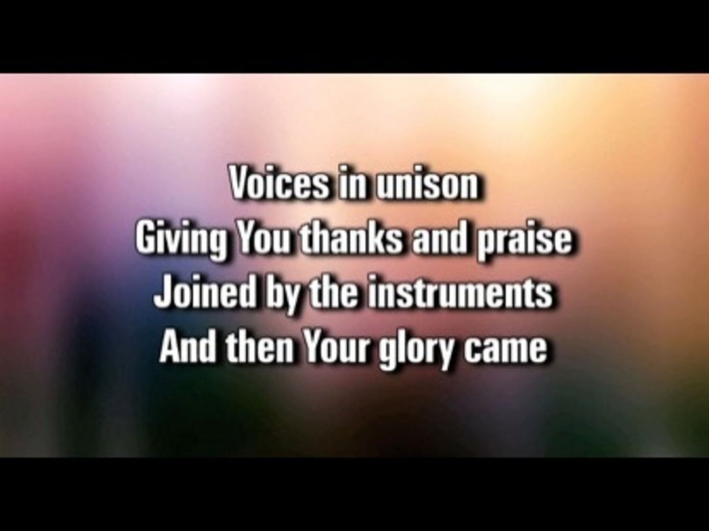 Lord Let Your Glory Fall