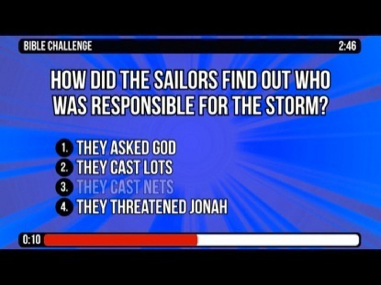 Bible Challenge Countdown - Jonah 1