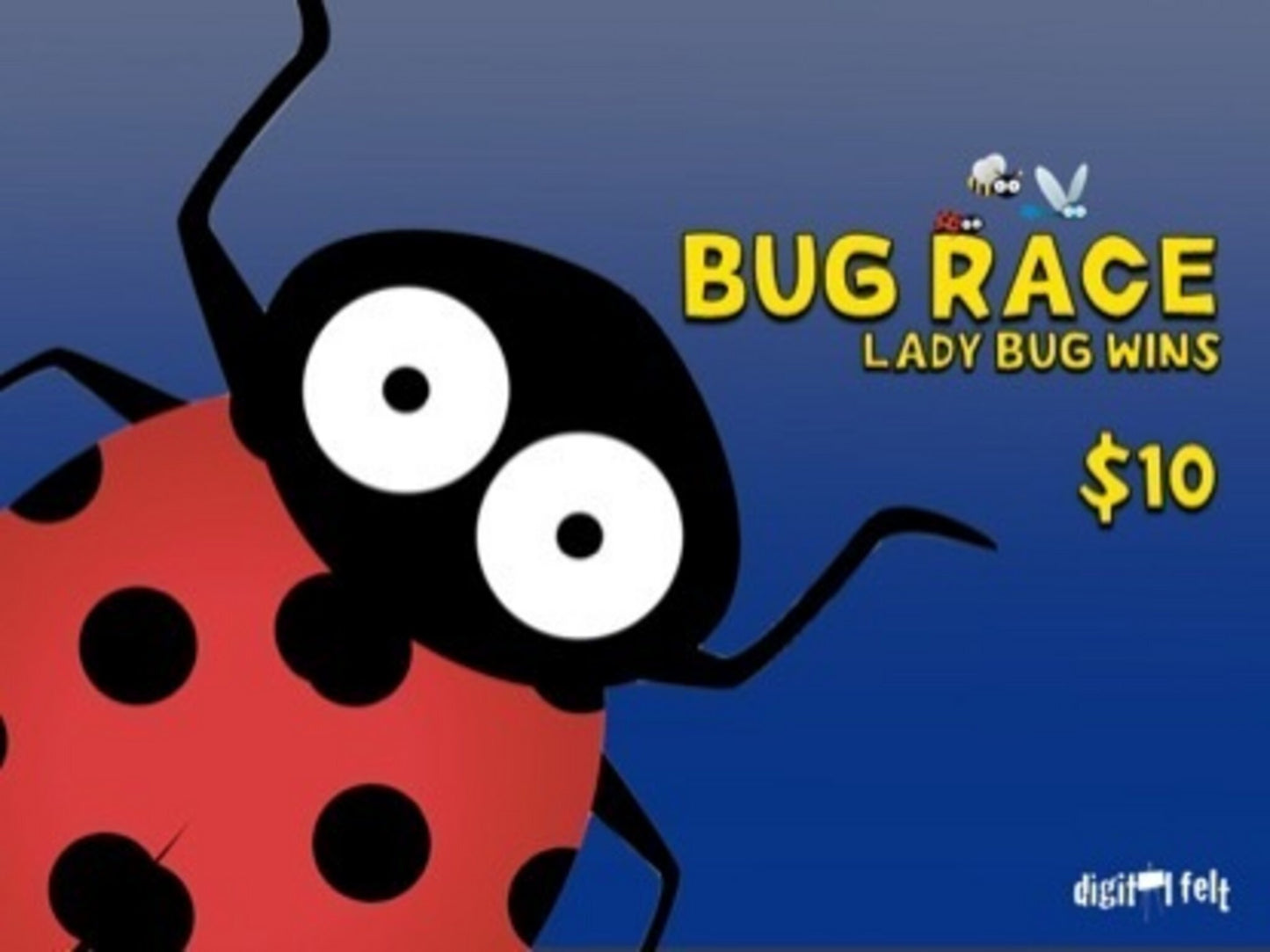 Bug Race: Ladybug Wins