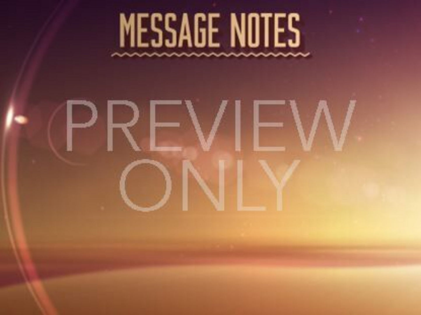 Summer Glow Message Notes