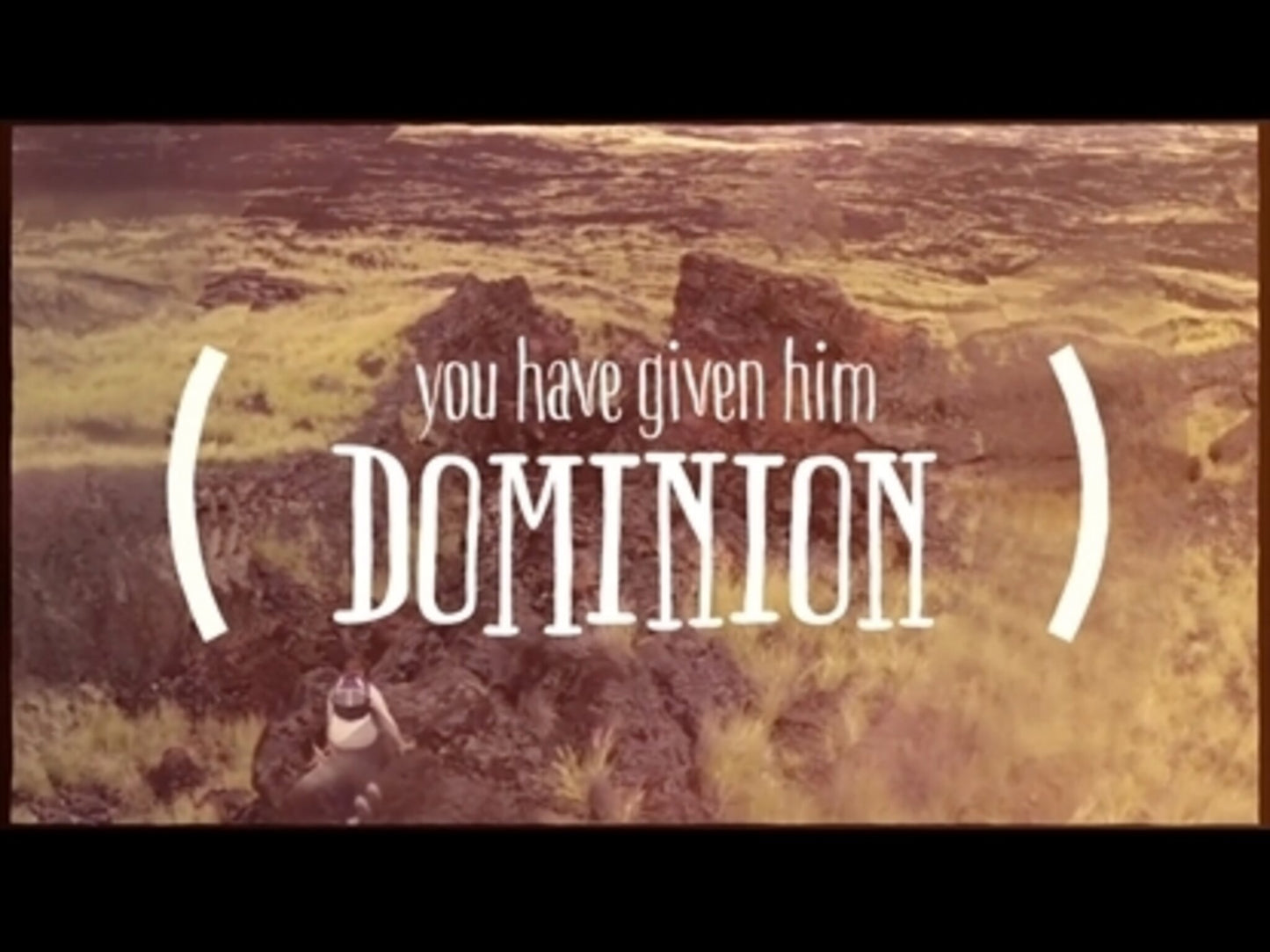 Dominion (Psalms 8:5-6)