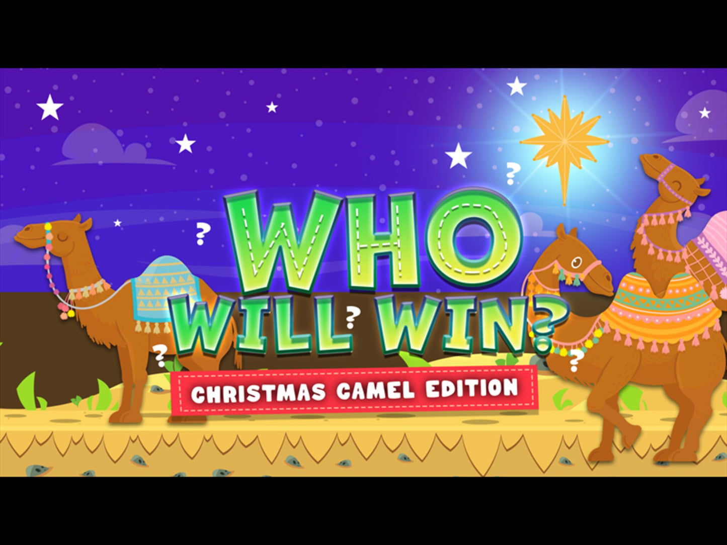 Who Will Win? Christmas Camel Race Edition