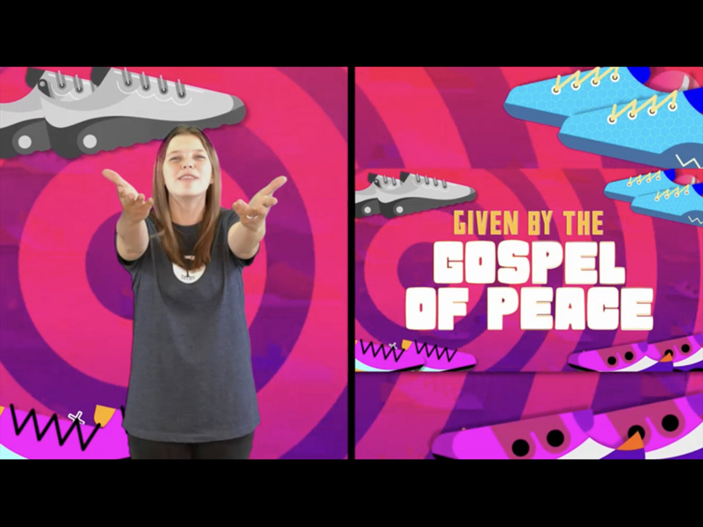 Shoes For Your Feet (Ephesians 6:14-15) Hand Motions