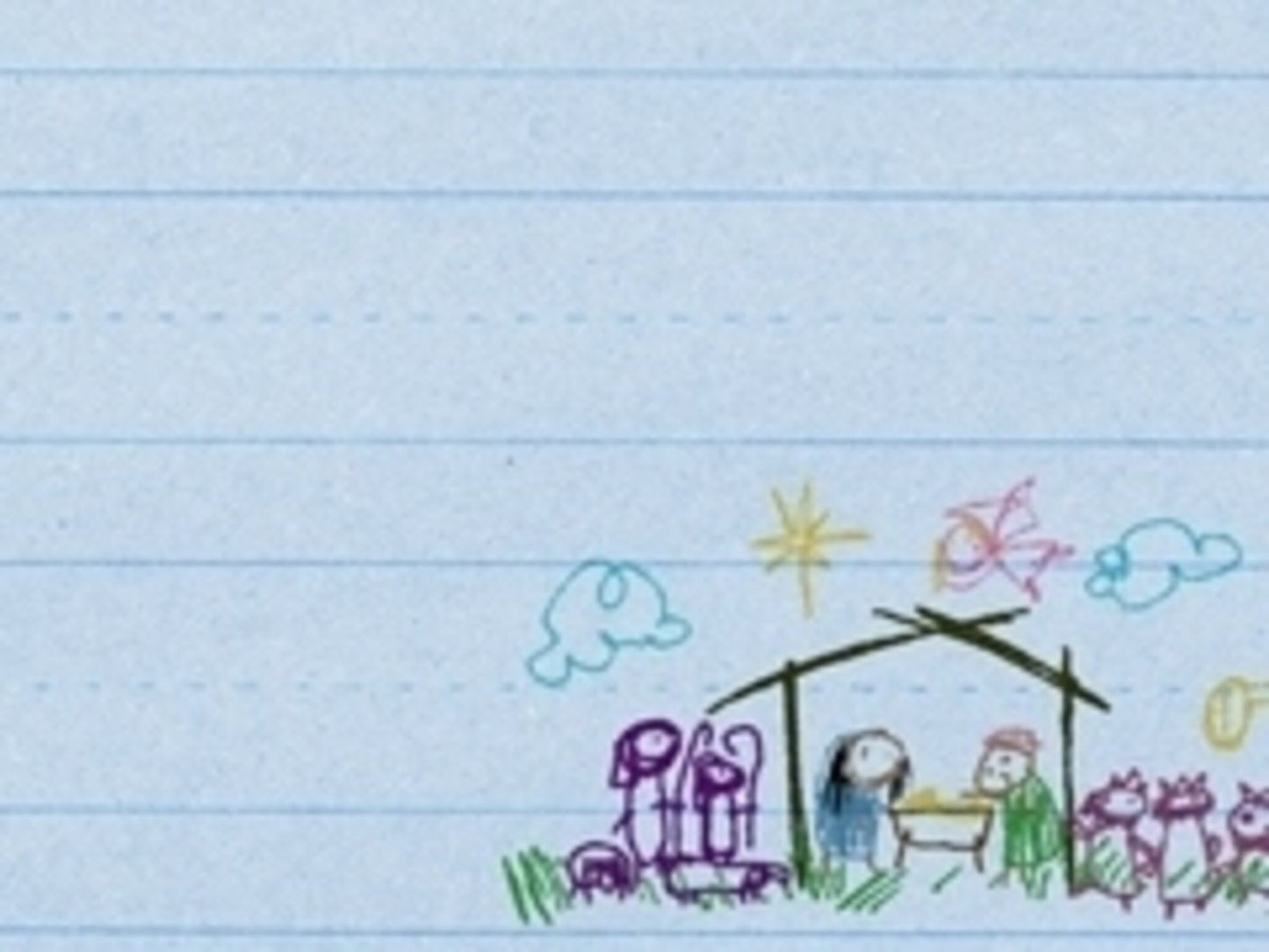 Crayon Nativity