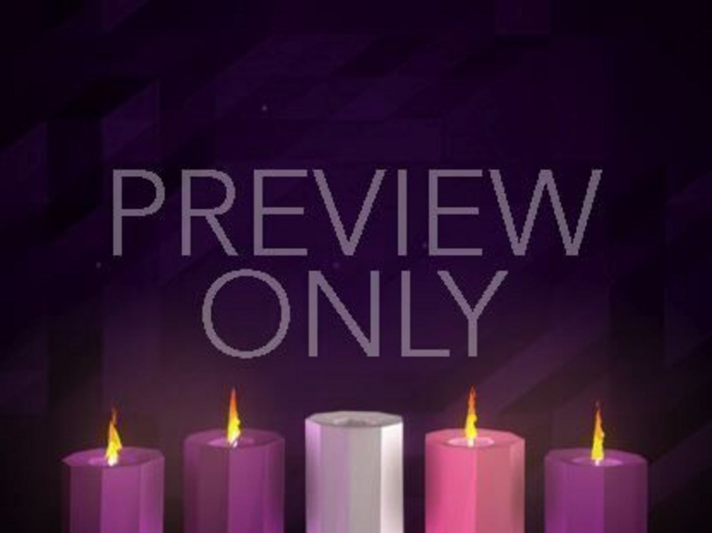 Digital Advent Candles Week 4