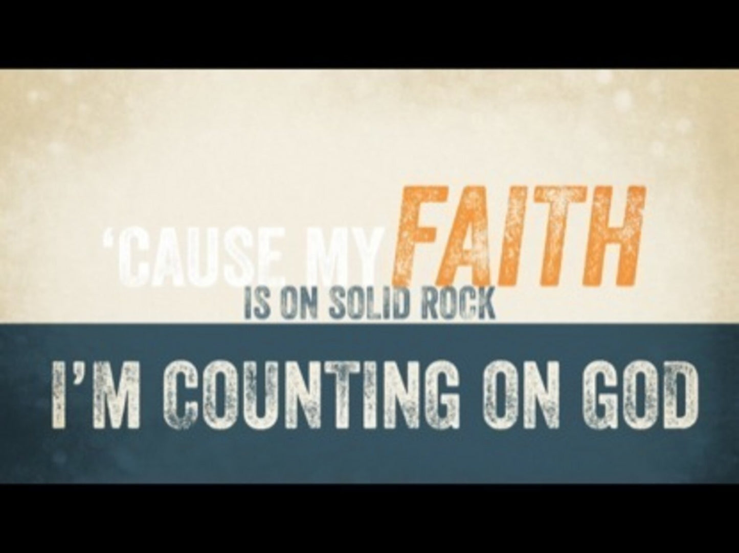 Counting On God
