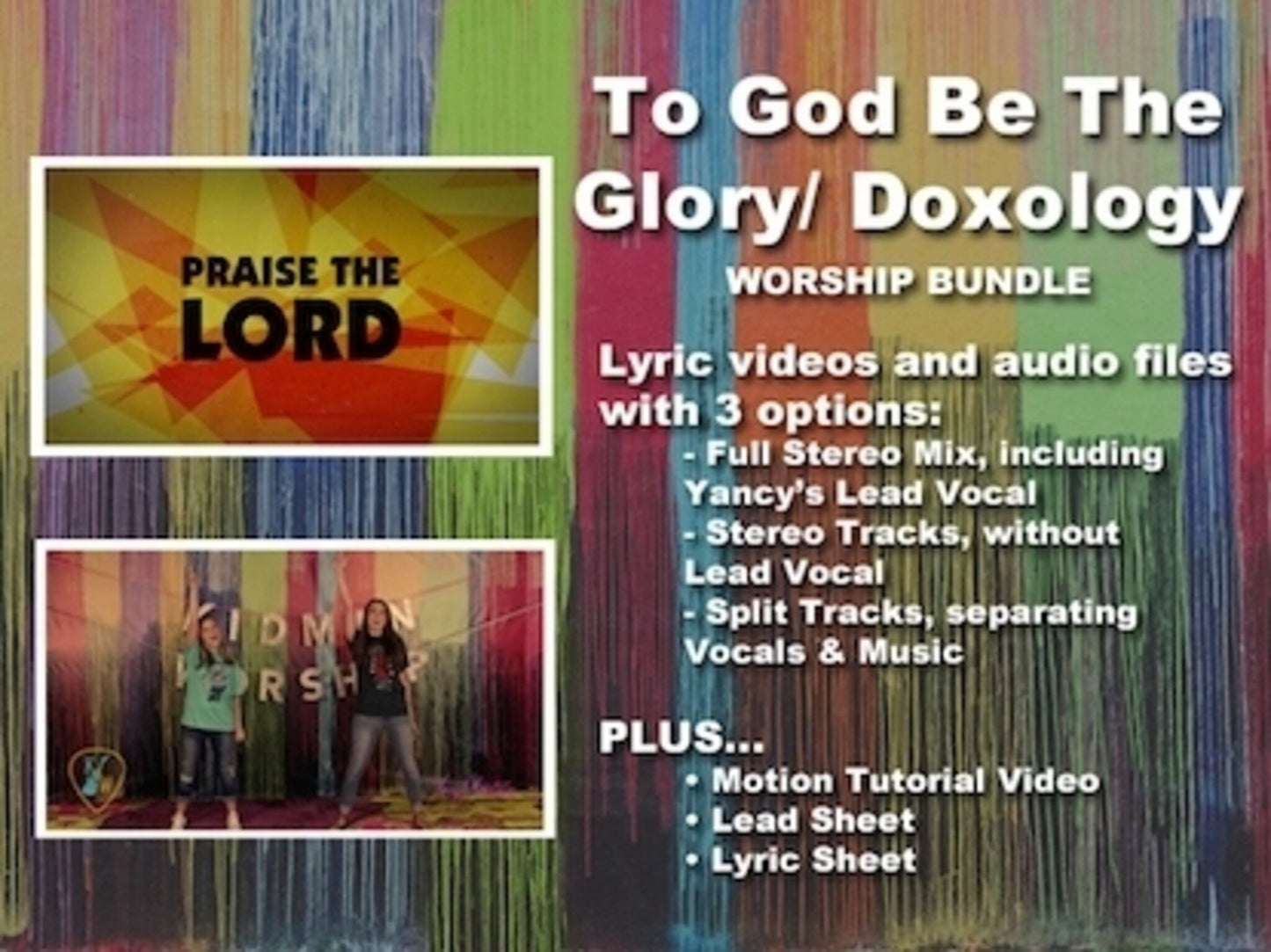 To God Be The Glory/Doxology Worship Bundle