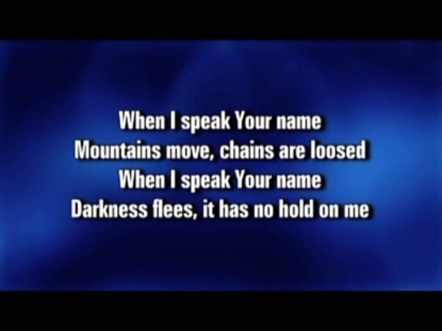 When I Speak Your Name