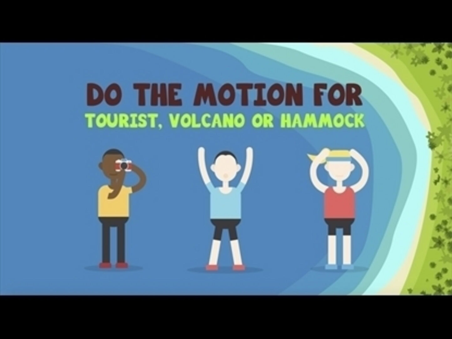 VBS Game Video - Tourist, Volcano, Hammock
