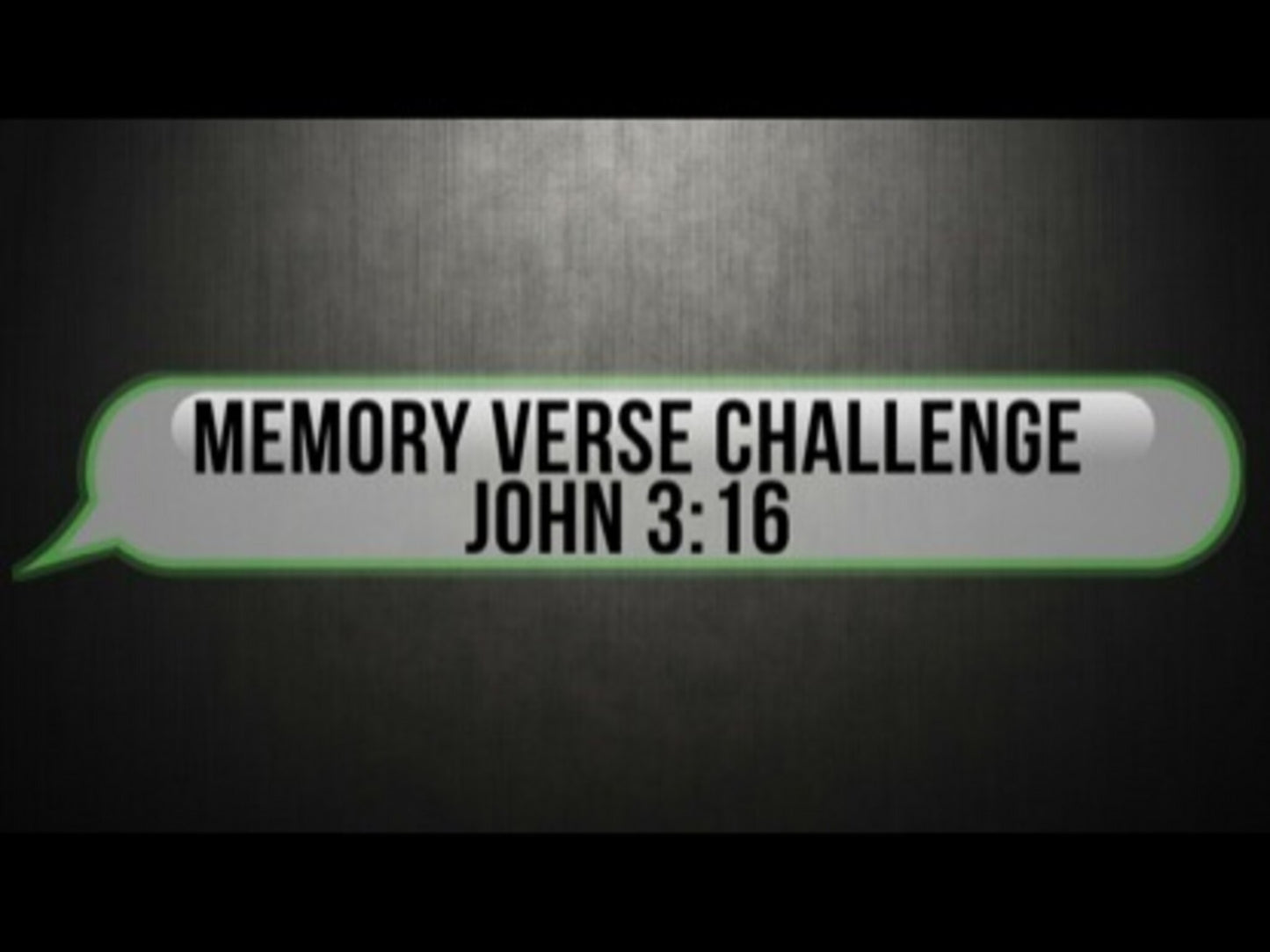 Memory Verse Challenge John 3:16 Niv
