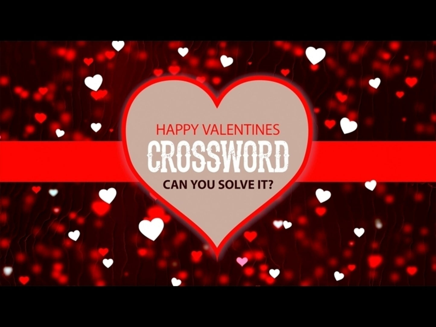 Valentines Crossword Puzzle