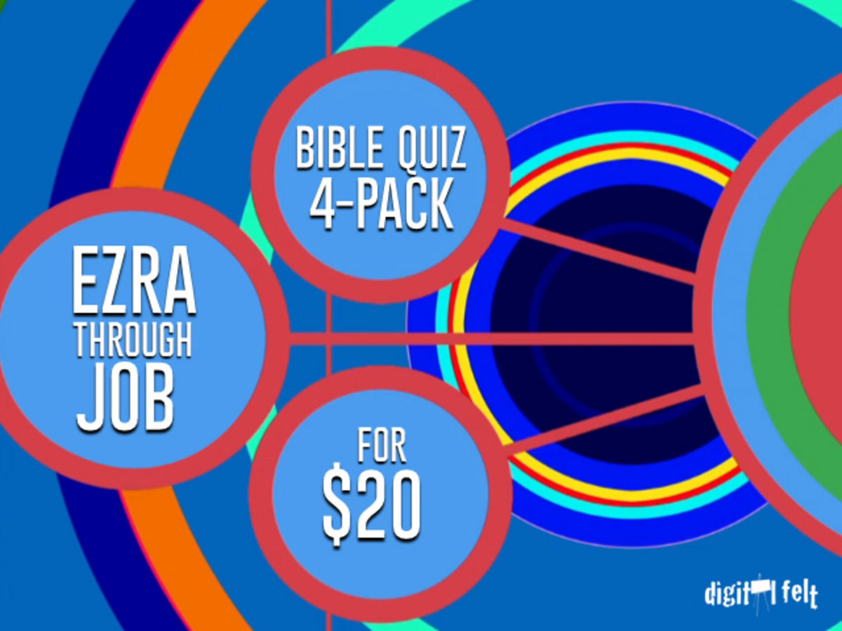 Ezra-Job Bible Quizzes: 4 Pack