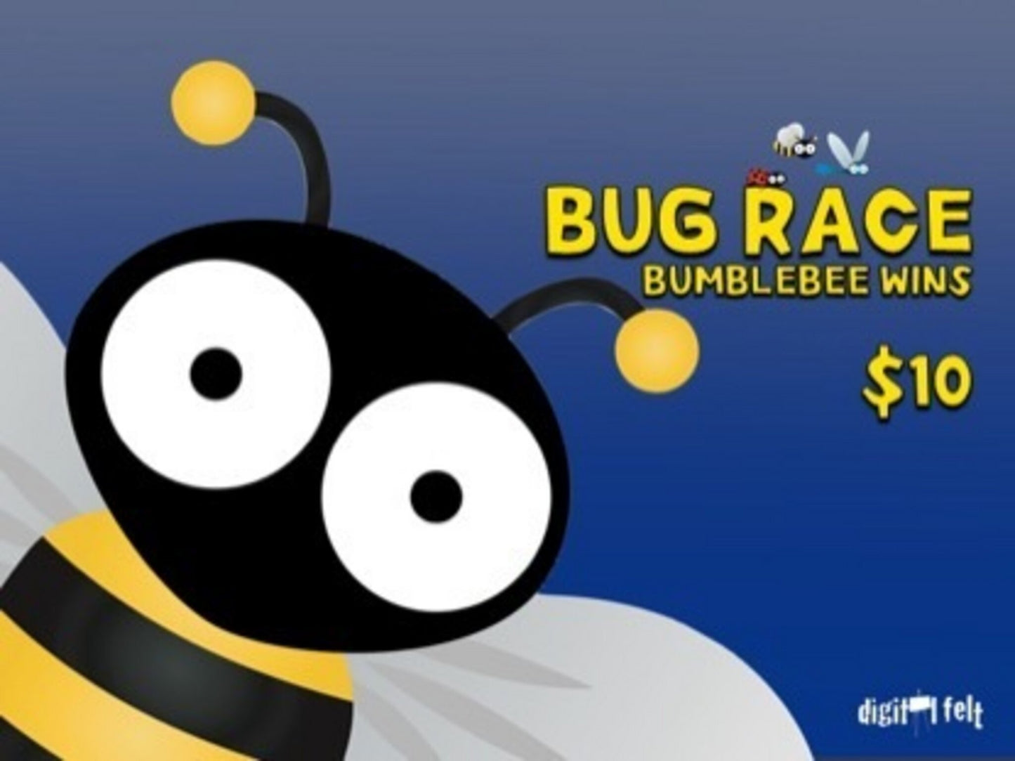 Bug Race: Bumblebee Wins