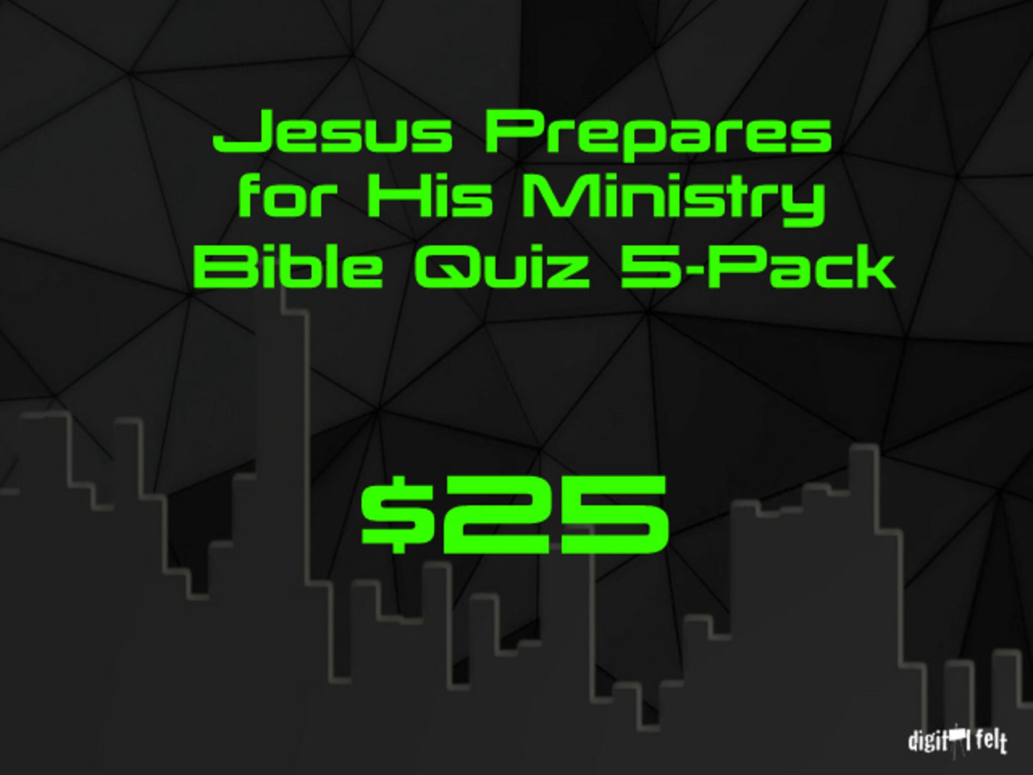 Jesus Prepares For His Ministry Bible Quiz 5-Pack