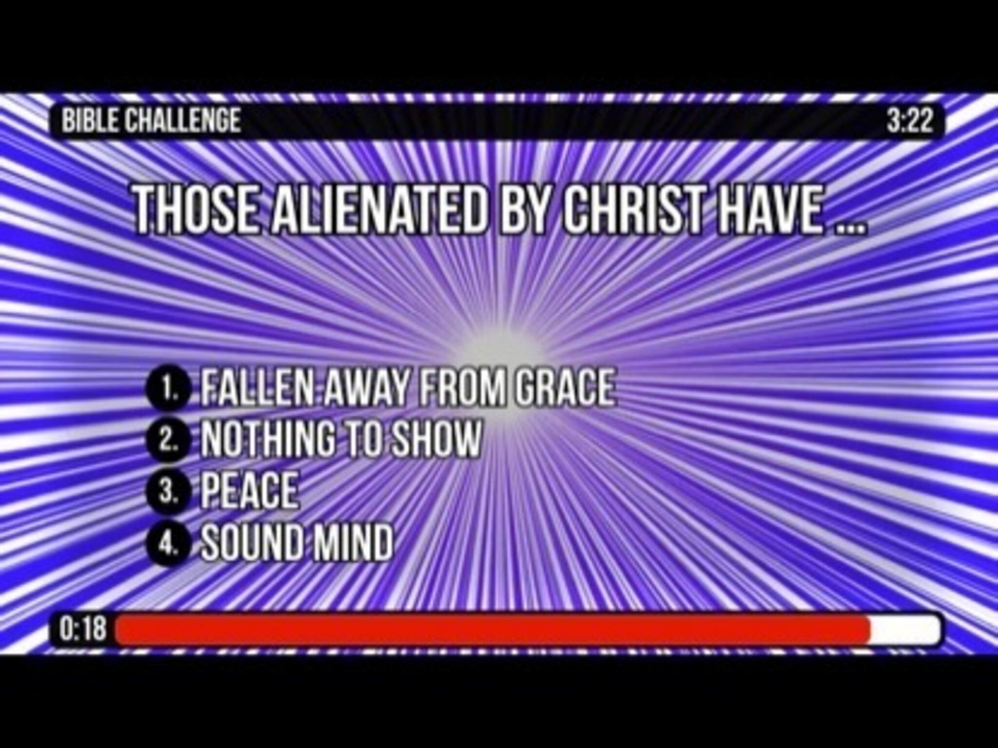 Bible Challenge Countdown - Galatians 5:1-15