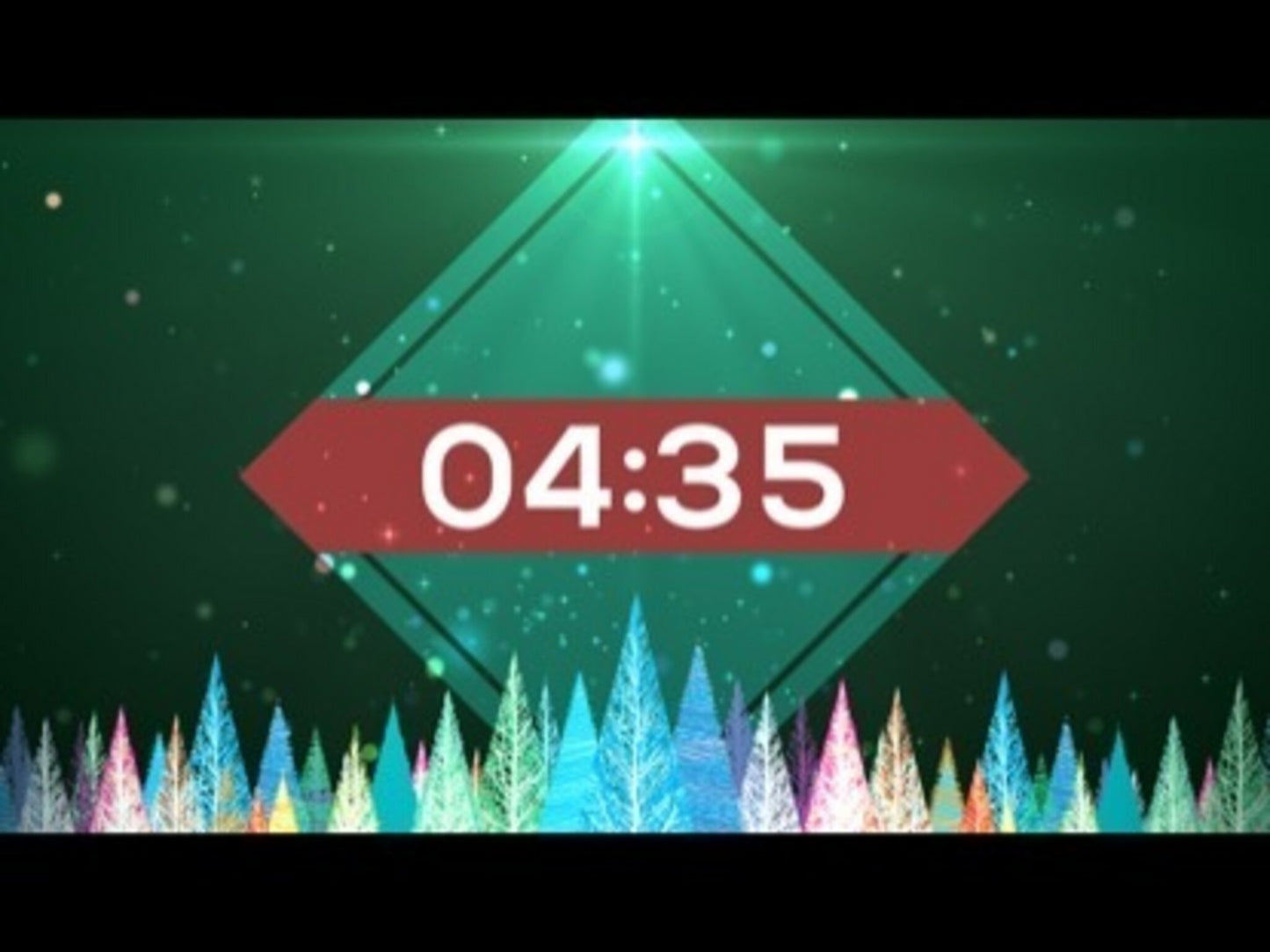 Colorful Christmas Trees Countdown