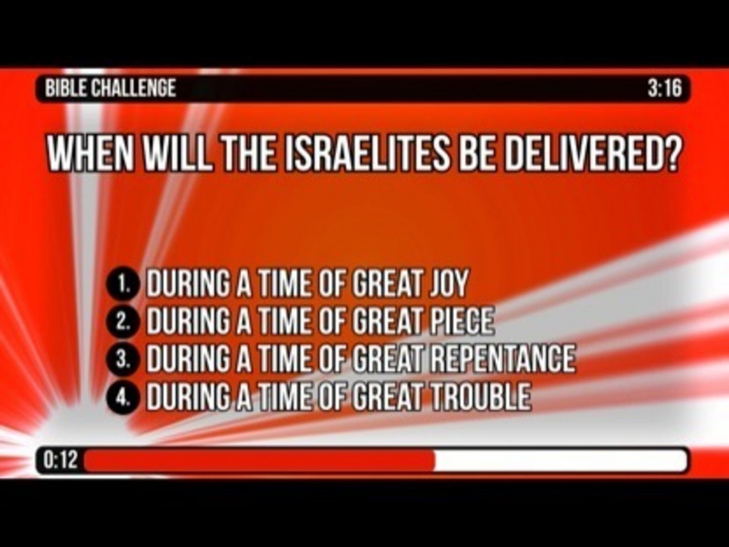 Bible Challenge Countdown - Daniel 11-12