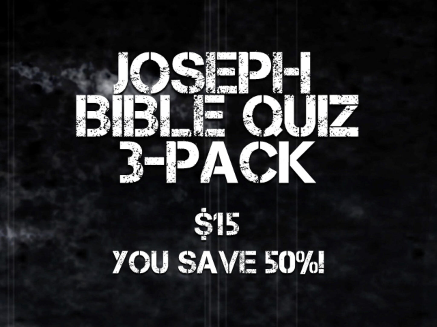 Joseph Bible Quiz 3 Pack