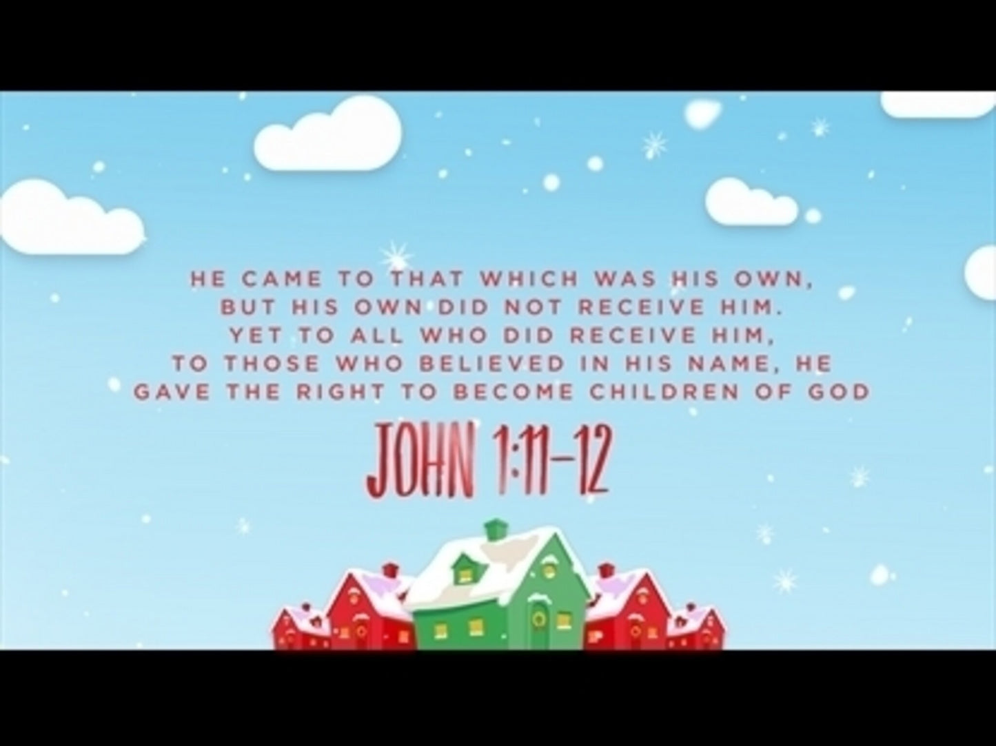 Coming Home For Christmas Scripture Motion