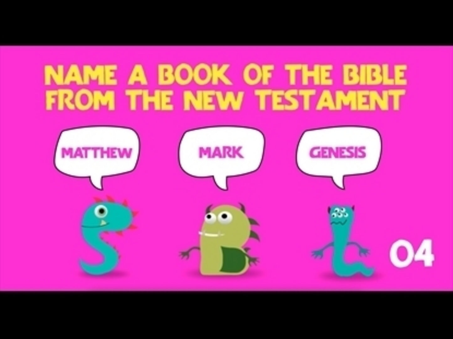 Mistaken Monsters Books Of The Bible Game 1