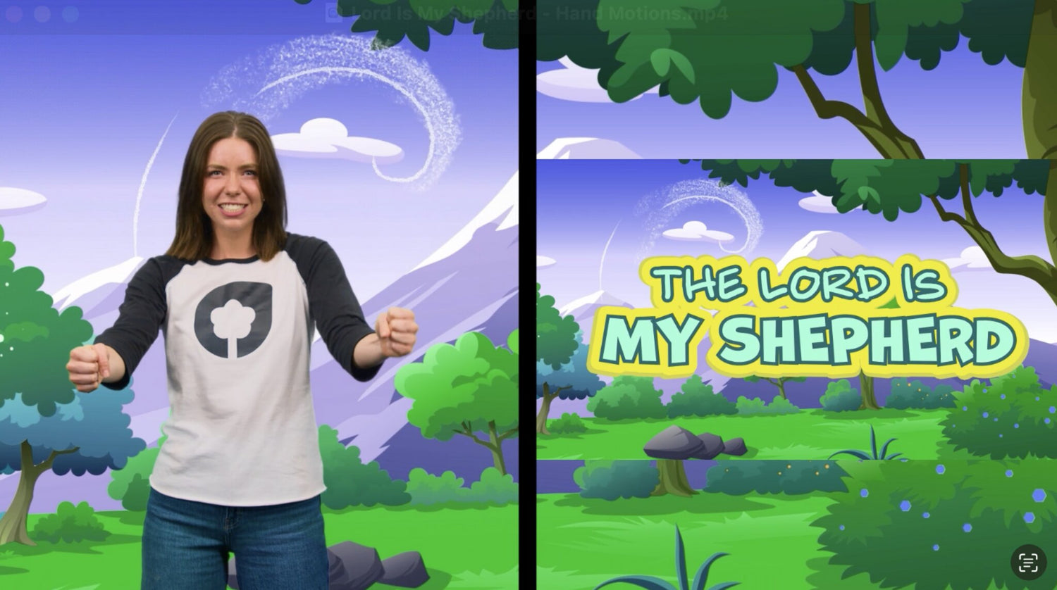 The Lord is My Shepherd (Psalm 231-3 ESV) Hand Motions