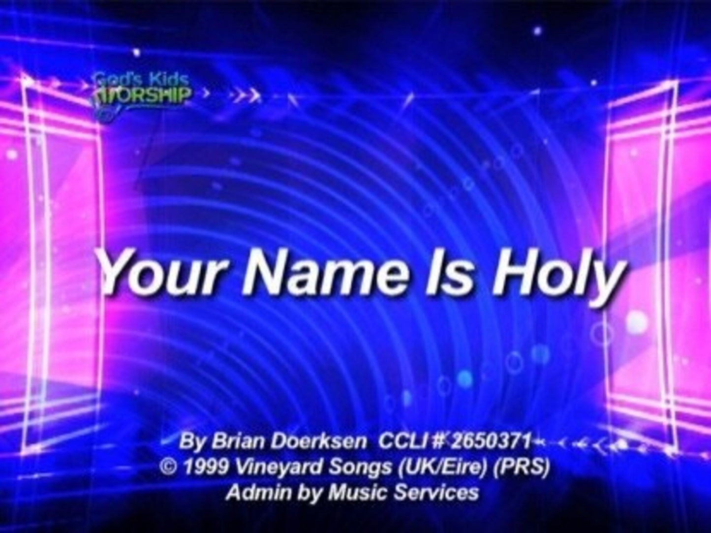 Your Name Is Holy