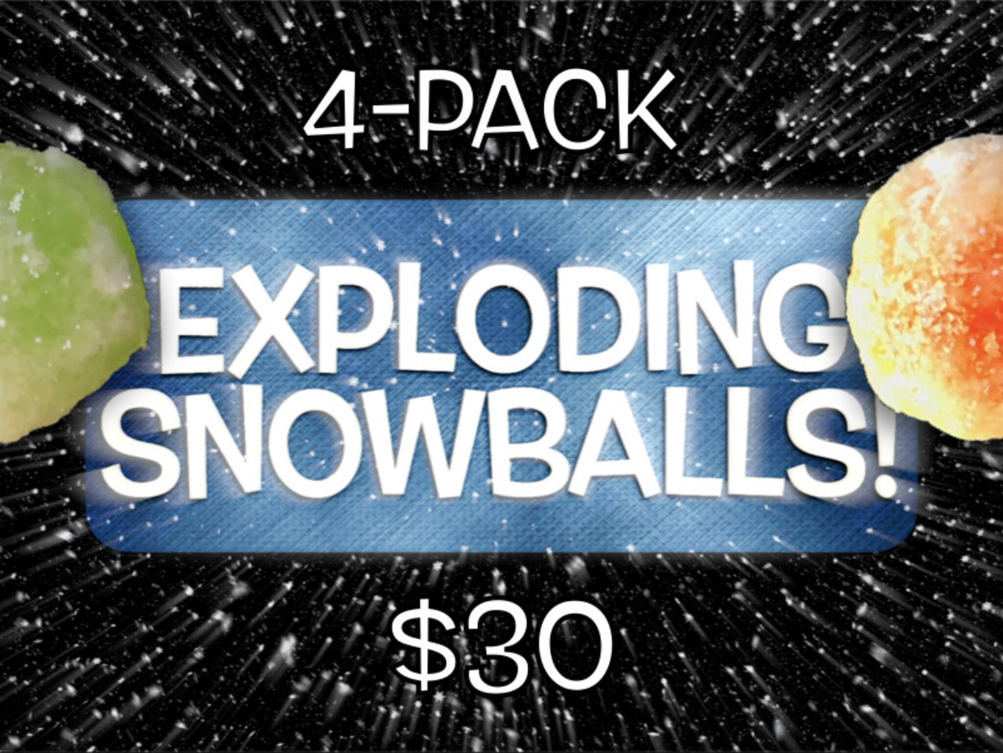 Exploding Snowballs 4 Pack